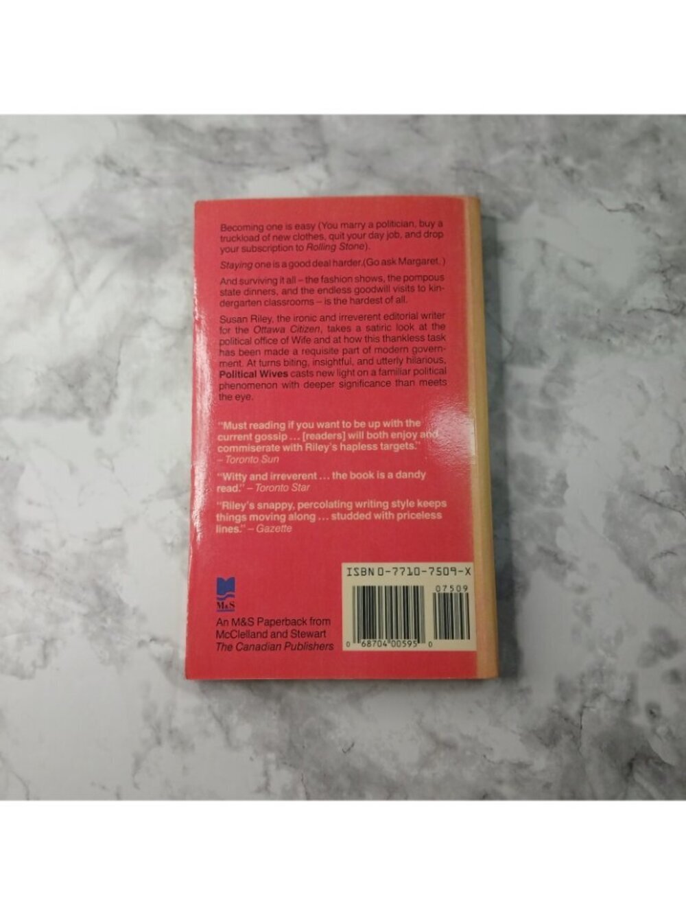 Political Wives Susan Riley Paperback 1980s Politics Biography Ottawa Canada - Picture 2 of 8